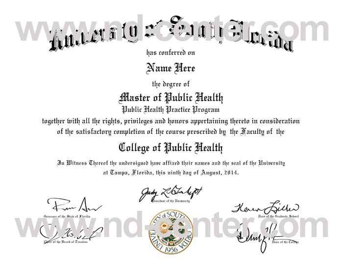 University of South Florida Diploma