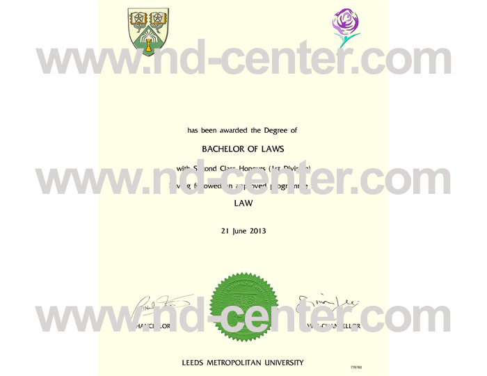 Leeds Metropolitan University Diploma