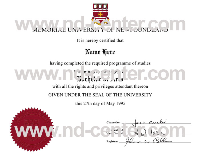 memorial university of newfoundland diploma