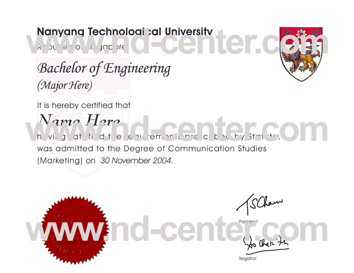 nanyang technological university diploma
