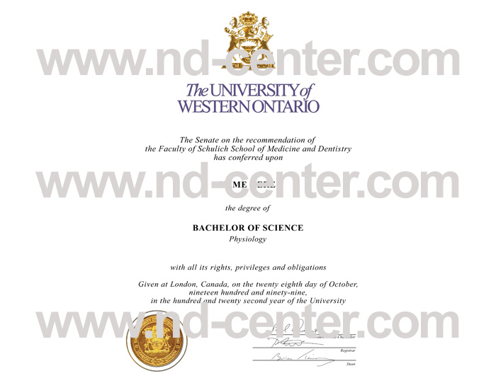 University of Western Ontario Diploma