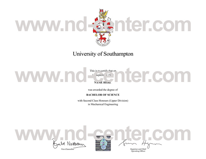 University Of Southampton Diploma