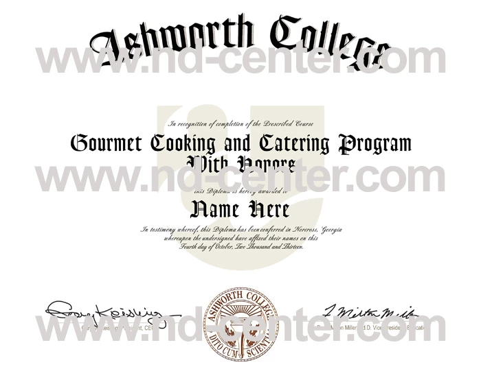 Ashworth College Diploma