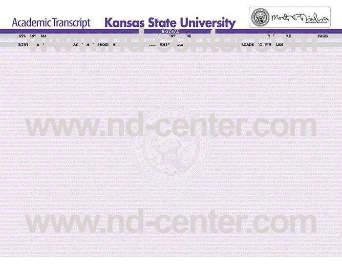 Kansas State University Transcript