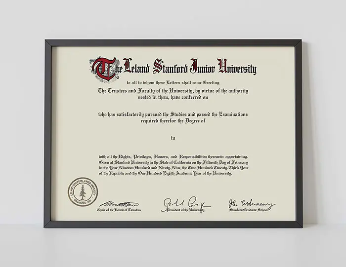 Stanford University Diploma