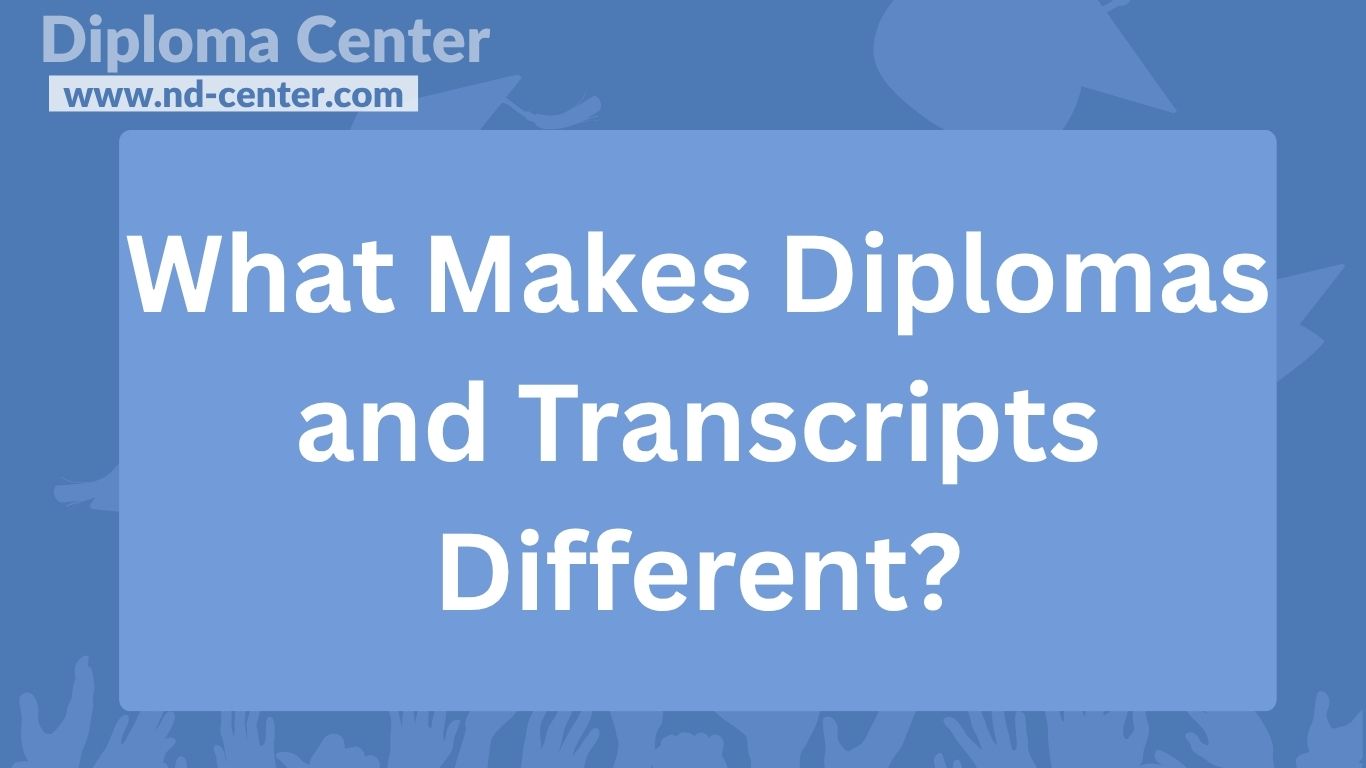 Diploma and Transcript - ND Center